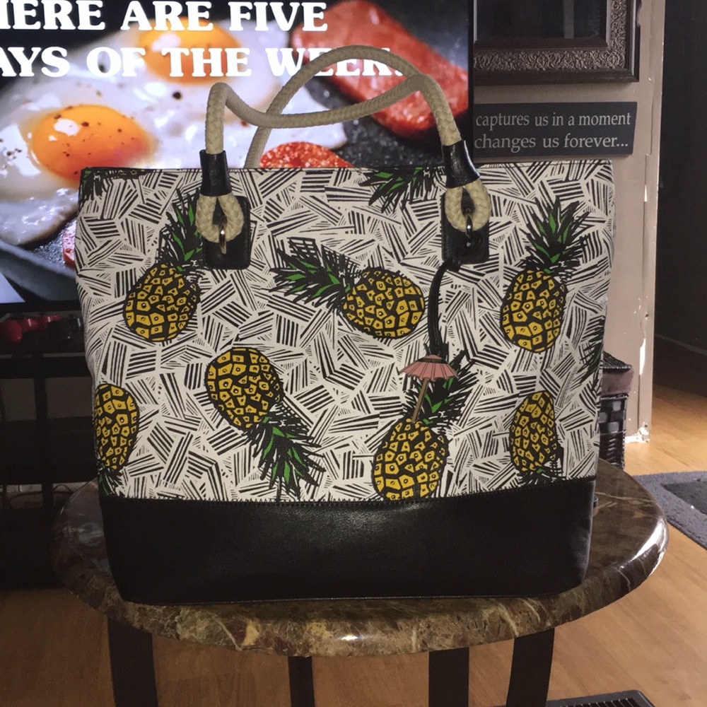 Nine West Pineapple Pattern Shoulder Bag - image 1